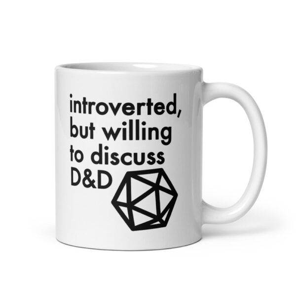 Introverted But Willing to Discuss D&D Mug